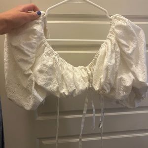 For love and lemons white crop top